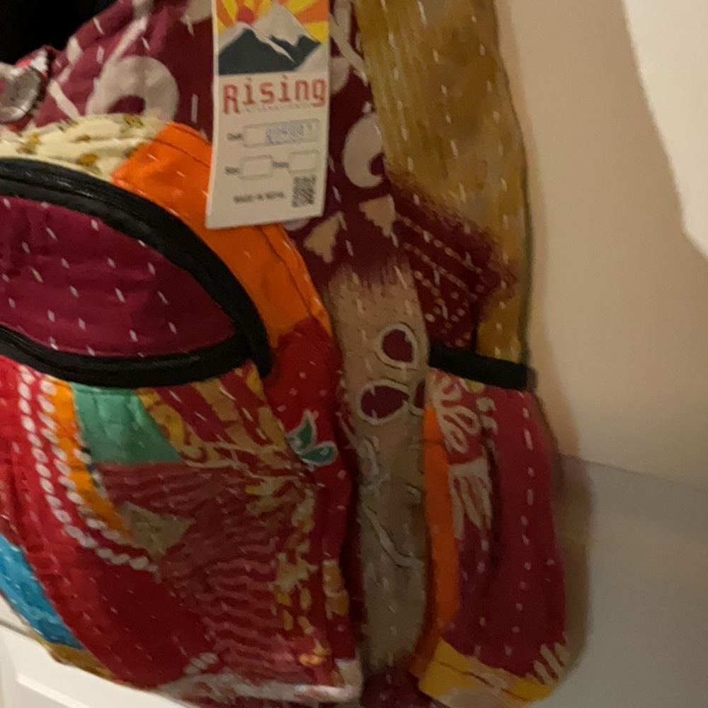 NWT Kantha Patchwork Multicolor Crossbody Bag - B… - image 2